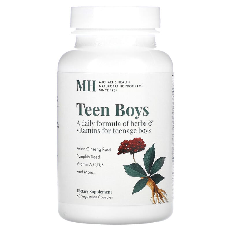 Michael's Naturopathic Teen Boys Herbs & Vitamins 60 Vegetarian Capsules 1 Michael's Naturopathic Teen Boys Herbs & Vitamins 60 Vegetarian Capsules 755929041107