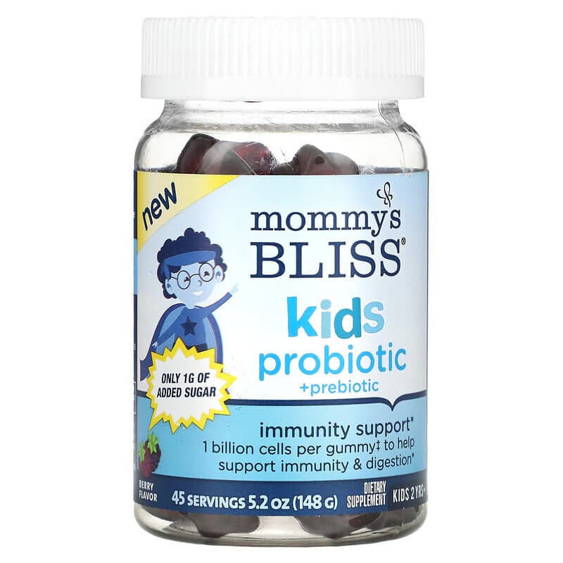 Mommy's Bliss Kids Probiotic + Prebiotic 2 Years+ Berry 45 Gummies 1 Mommy's Bliss Kids Probiotic + Prebiotic 2 Years+ Berry 45 Gummies 679234075032