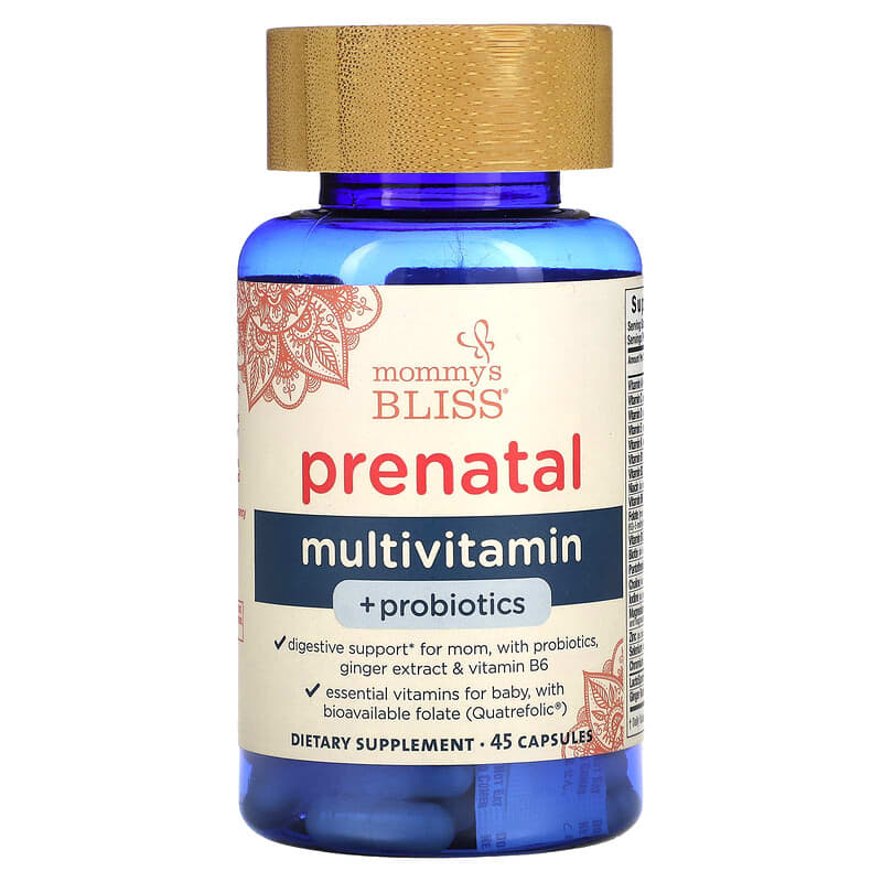 Mommy's Bliss Prenatal Multivitamin + Probiotics 45 Capsules 1 Mommy's Bliss Prenatal Multivitamin + Probiotics 45 Capsules 679234106231
