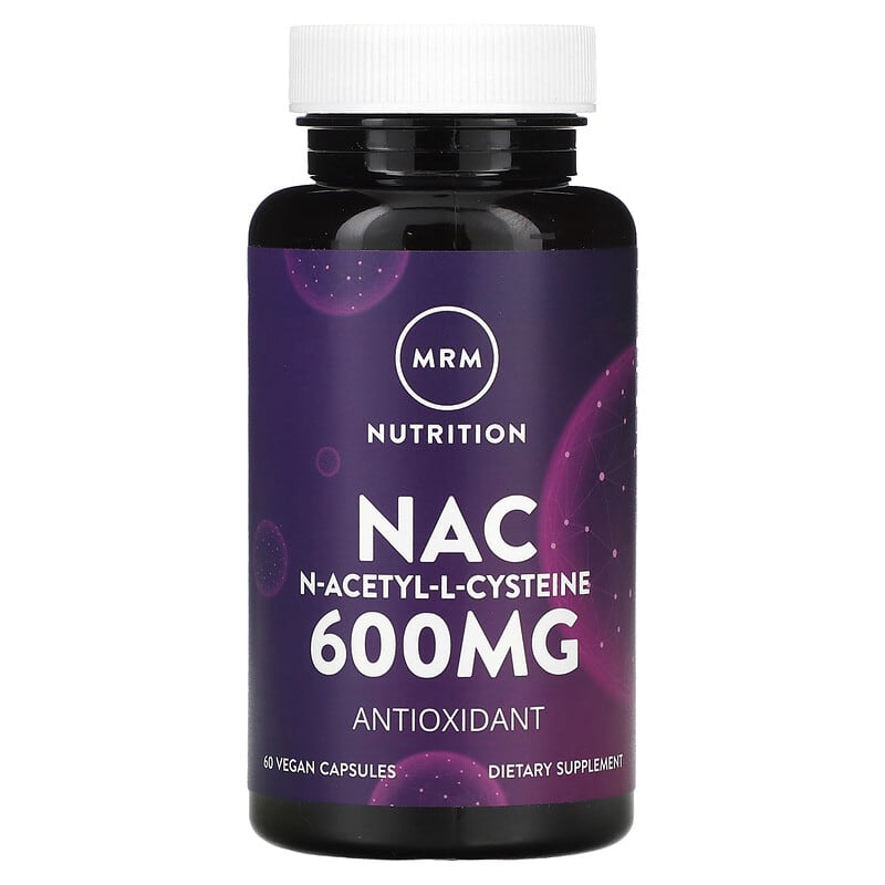 MRM Nutrition Nac N-Acetyl-L-Cysteine 600 mg 60 Vegan Capsules 1 MRM Nutrition Nac N-Acetyl-L-Cysteine 600 mg 60 Vegan Capsules 609492850065