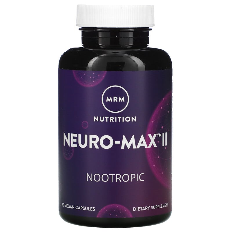 MRM Nutrition Neuro-Max II 60 Vegan Capsules 1 MRM Nutrition Neuro-Max II 60 Vegan Capsules 609492560025