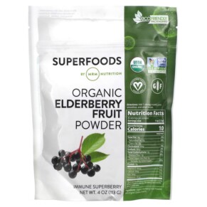 MRM Nutrition Organic Elderberry Fruit Powder 4 oz (113 g) 609492800398