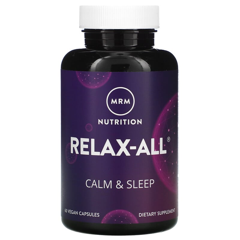 MRM Relax-All Calm & Sleep 60 viên 1 MRM Nutrition Relax-All Calm & Sleep 60 Vegan Capsules 609492310170
