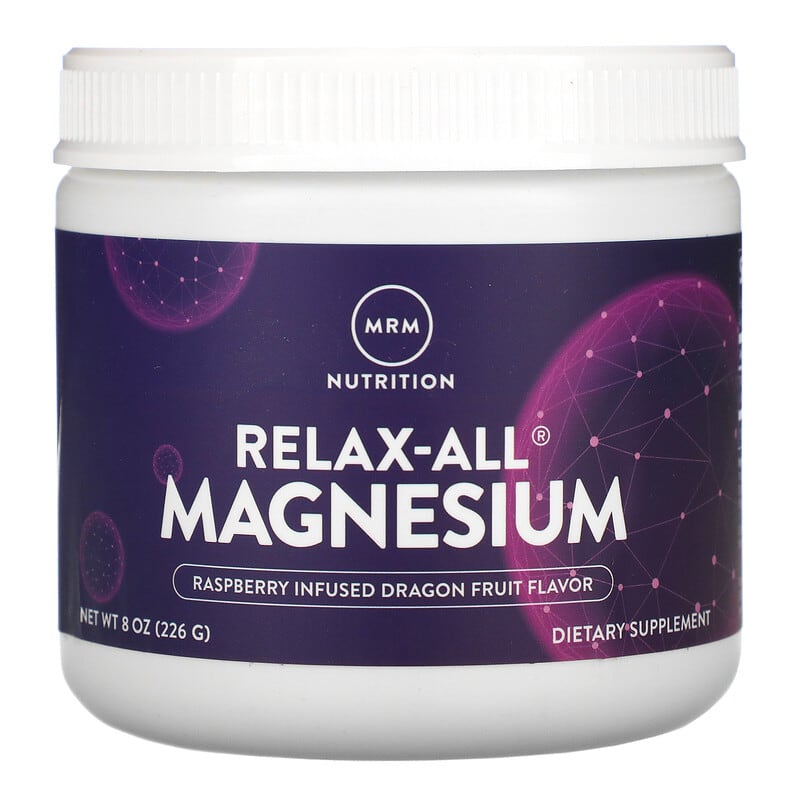 MRM Relax-All Magnesium Raspberry Infused Dragon Fruit 8 oz (226 g) 1 MRM Nutrition Relax-All Magnesium Raspberry Infused Dragon Fruit 8 oz (226 g) 609492300515