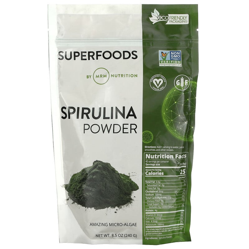 MRM Raw Spirulina Powder 8.5 oz (240 g) 1 MRM Nutrition Spirulina Powder 8.5 oz (240 g) 609492800169