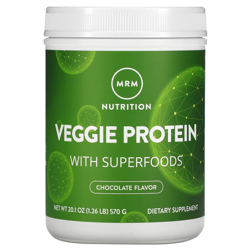 MRM Nutrition Veggie Protein with Superfoods Chocolate 1.26 lb (570 g) 1 MRM Nutrition Veggie Protein with Superfoods Chocolate 1.26 lb (570 g) 609492722300