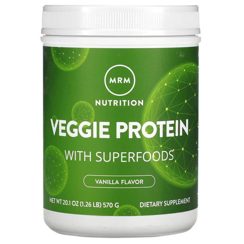 MRM Nutrition Veggie Protein with Superfoods Vanilla 1.26 lb (570 g) 1 MRM Nutrition Veggie Protein with Superfoods Vanilla 1.26 lb (570 g) 609492722317