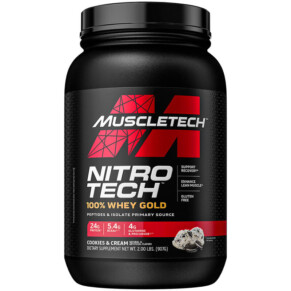MuscleTech Nitro Tech 100% Whey Gold Cookies and Cream 2 lbs (907 g) 631656710441