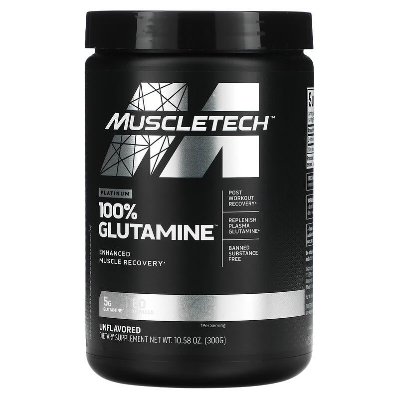 MuscleTech Platinum 100% Glutamine Unflavored 5 g 10.58 oz (300 g) 1 MuscleTech Platinum 100% Glutamine Unflavored 5 g 10.58 oz (300 g) 631656705706