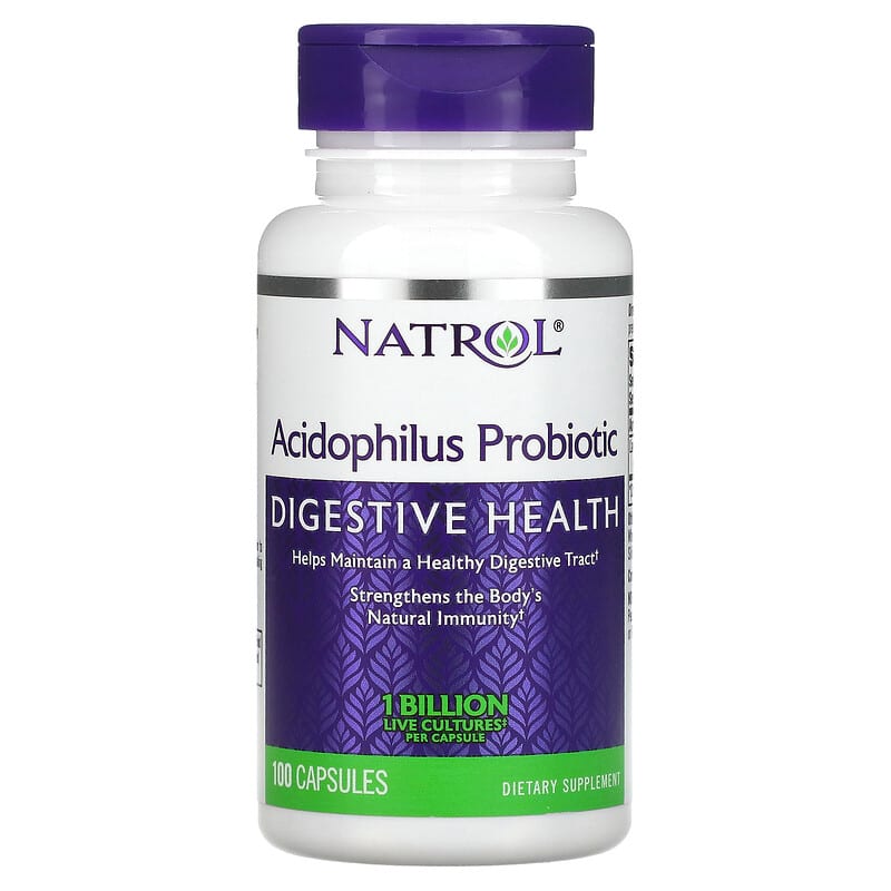 Natrol Acidophilus Probiotic 1 Billion 100 Capsules 1 Natrol Acidophilus Probiotic 1 Billion 100 Capsules 047469009700
