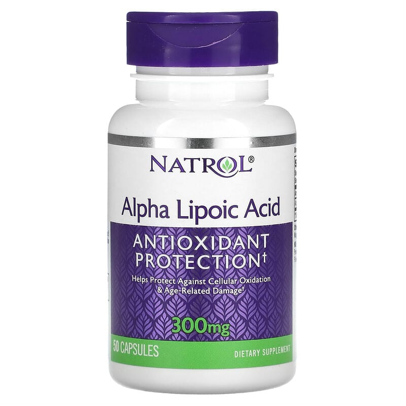 Natrol Alpha Lipoic Acid 300 mg 50 Capsules 1 Natrol Alpha Lipoic Acid 300 mg 50 Capsules 047469003128