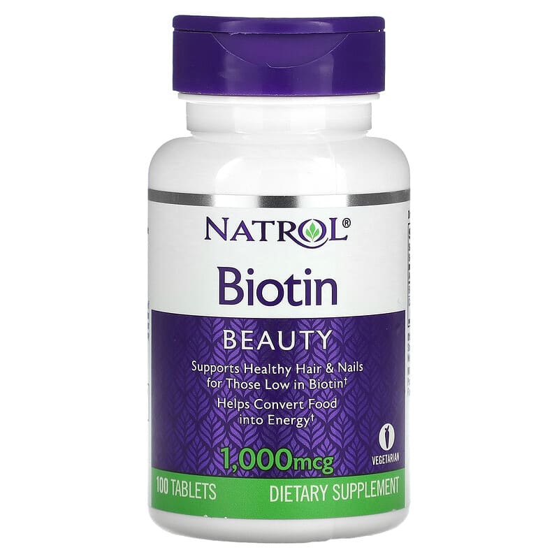 Natrol Biotin 1000 mcg 100 viên 1 Natrol Biotin 1.000 mcg 100 Tablets 047469052393