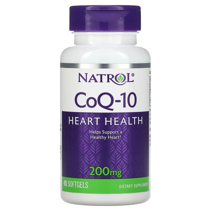 Natrol CoQ-10 200 mg 45 Softgels 1 Natrol CoQ-10 200 mg 45 Softgels 047469042615