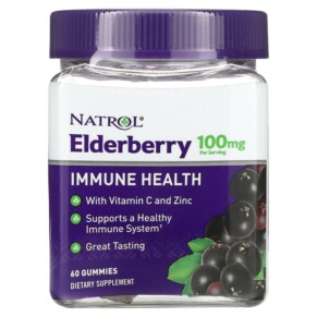 Natrol Elderberry Immune Health 50 mg 60 Gummies 047469077594
