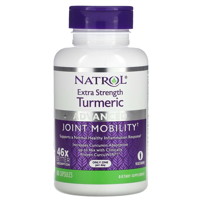 Natrol Extra Strength Turmeric Advanced 60 Capsules 1 Natrol Extra Strength Turmeric Advanced 60 Capsules 047469071462