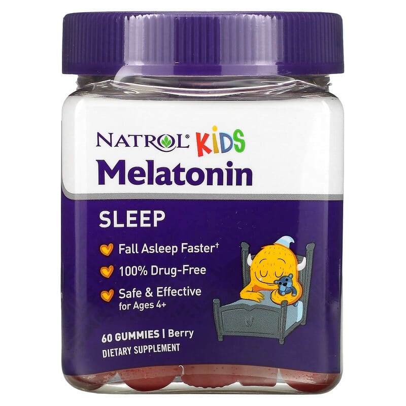 Natrol Kids Melatonin Ages 4+ Berry 60 Gummies 1 Natrol Kids Melatonin Ages 4+ Berry 60 Gummies 047469076924