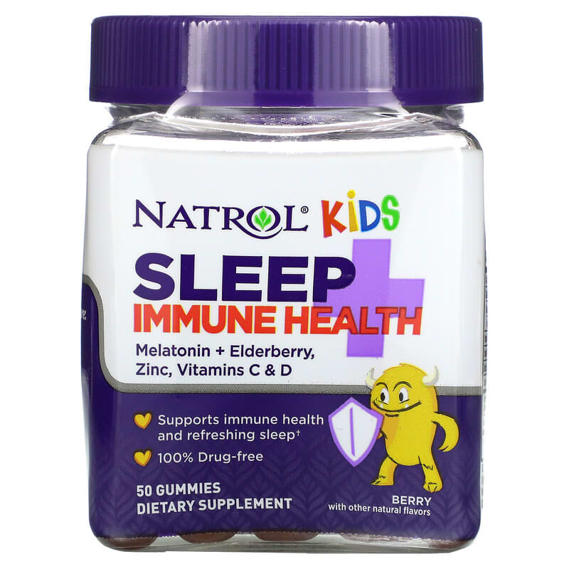 Natrol Kids Sleep + Immune Health Berry 50 Gummies 1 Natrol Kids Sleep + Immune Health Berry 50 Gummies 047469077822