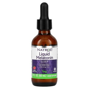 Natrol Liquid Melatonin Berry 1 mg 2 fl oz (60 ml) 047469074029