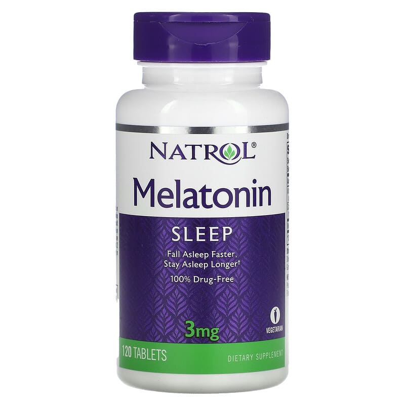 Natrol Melatonin 3 mg 120 viên 1 Natrol Melatonin 3 mg 120 Tablets 047469005115