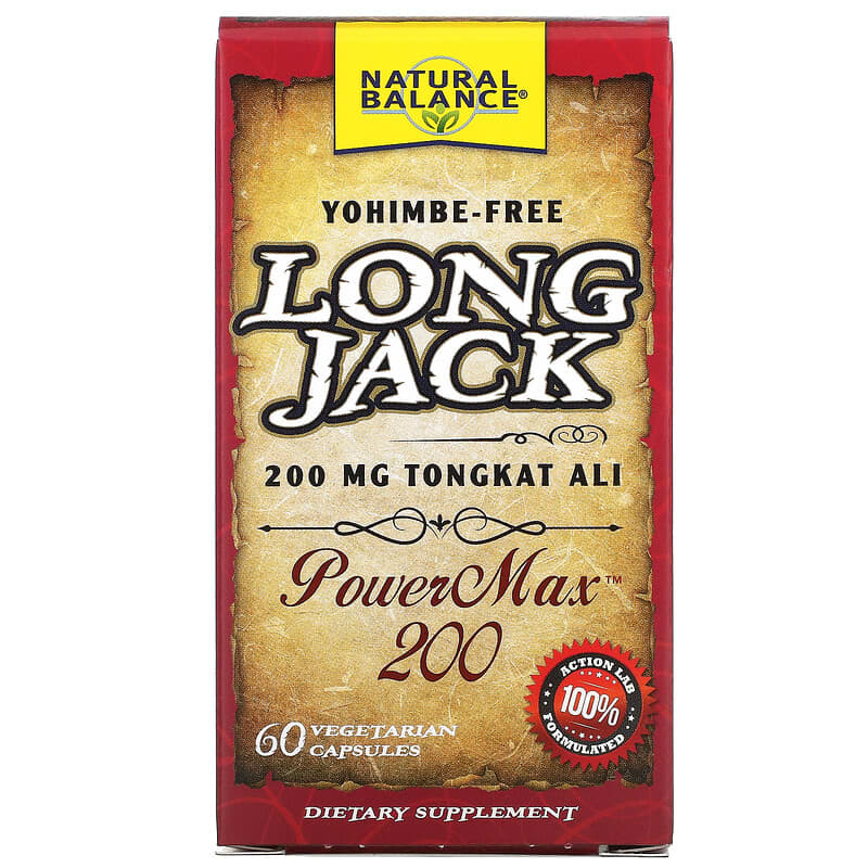 Natural Balance Long Jack PowerMax 200 60 Vegetarian Capsules 1 Natural Balance Long Jack PowerMax 200 60 Vegetarian Capsules 047868894129