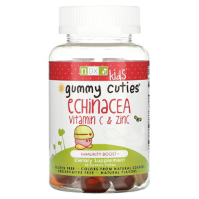 Natural Dynamix (NDX) Gummy Cuties Kids Echinacea Vitamin C & Zinc 60 Gummy Cuties 761584622254