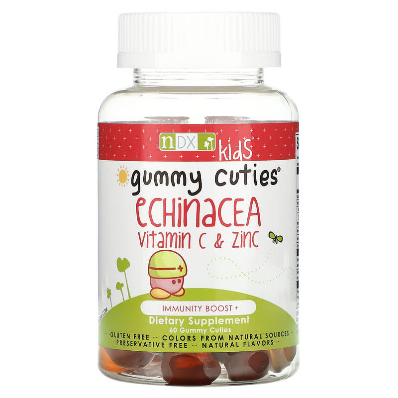 Natural Dynamix (NDX) Gummy Cuties Kids Echinacea Vitamin C & Zinc 60 Gummy Cuties 1 Natural Dynamix (NDX) Gummy Cuties Kids Echinacea Vitamin C & Zinc 60 Gummy Cuties 761584622254
