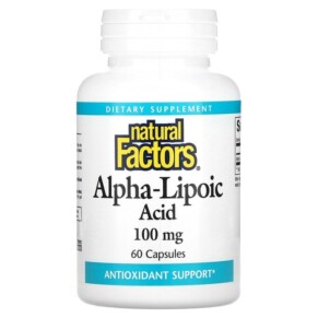 Natural Factors Alpha-Lipoic Acid 100 mg 60 Capsules 068958020952