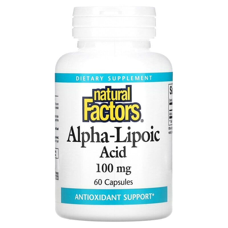Natural Factors Alpha-Lipoic Acid 100 mg 60 Capsules 1 Natural Factors Alpha-Lipoic Acid 100 mg 60 Capsules 068958020952