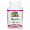 Natural Factors Biotin 5.000 mcg 60 Vegetarian Capsules 068958012629