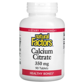 Natural Factors Calcium Citrate 350 mg 90 Tablets 068958016115