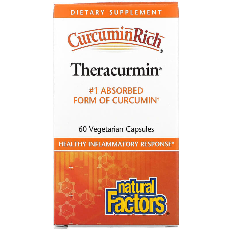 Natural Factors CurcuminRich Theracurmin 60 Vegetarian Capsules 1 Natural Factors CurcuminRich Theracurmin 60 Vegetarian Capsules 068958045382