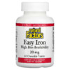 Natural Factors Easy Iron 20 mg 60 Chewable Tablets 068958016474