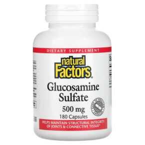 Natural Factors Glucosamine Sulfate 500 mg 180 Capsules 068958026565