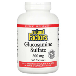 Natural Factors Glucosamine Sulfate 500 mg 360 Capsules 068958265612