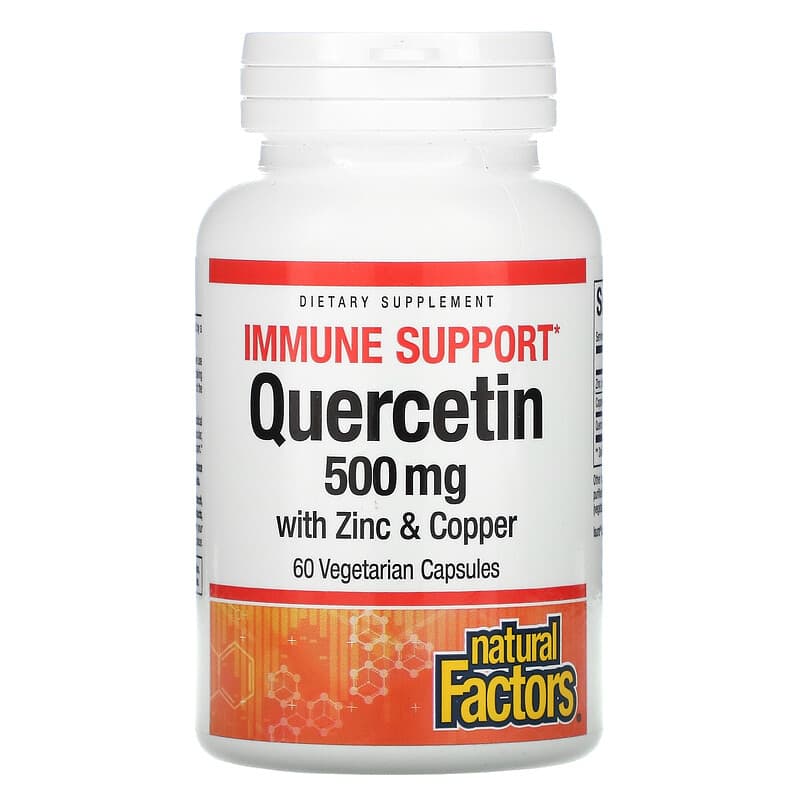 Natural Factors Immune Support Quercetin 500 mg 60 Vegetarian Capsules 1 Natural Factors Immune Support Quercetin 500 mg 60 Vegetarian Capsules 068958013855