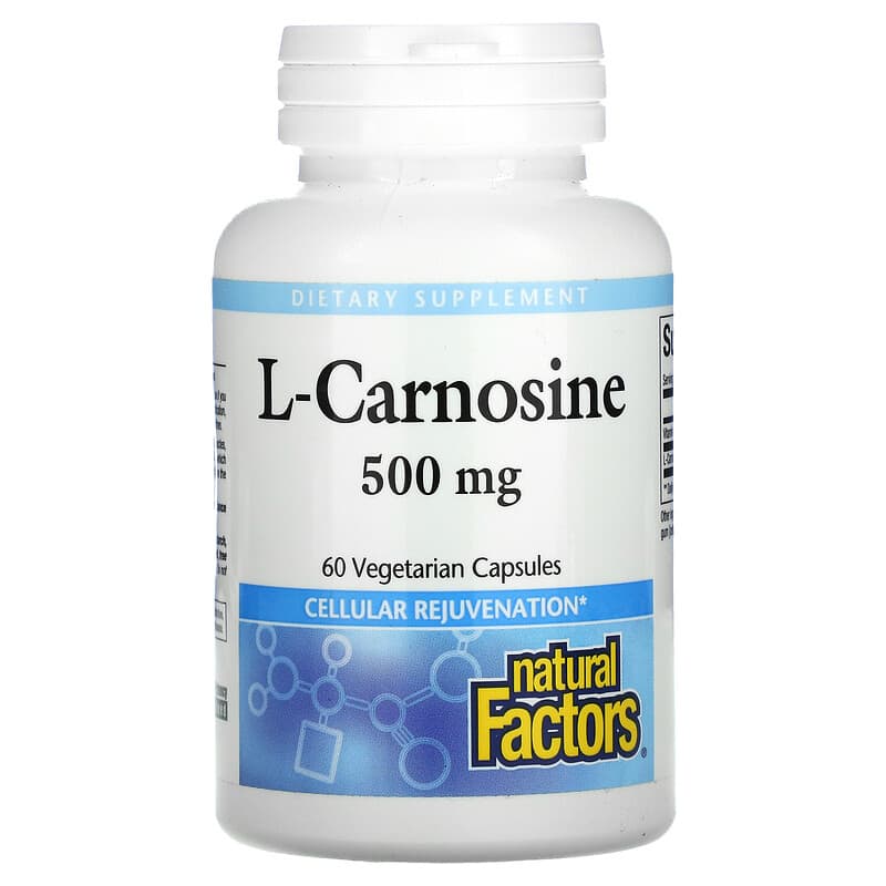 Natural Factors L-Carnosine 500 mg 60 Vegetarian Capsules 1 Natural Factors L-Carnosine 500 mg 60 Vegetarian Capsules 068958028057