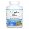 Natural Factors L-Lysine 500 mg 180 Vegetarian Capsules 2 Natural Factors L-Lysine 500 mg 180 Vegetarian Capsules 068958028248