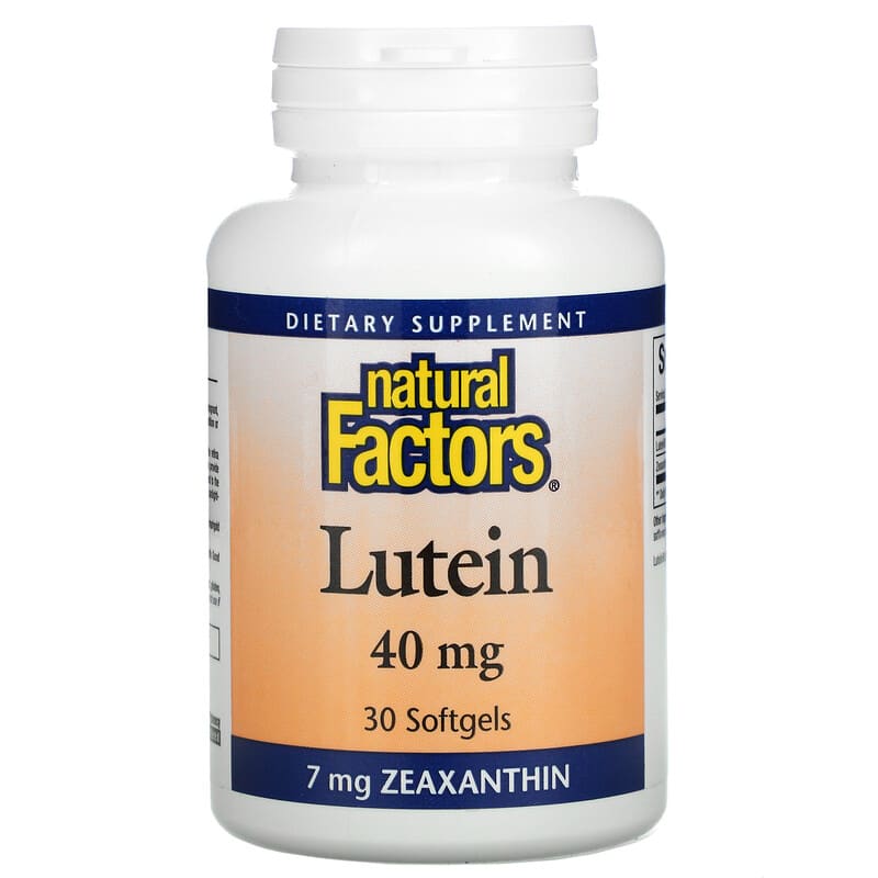 Natural Factors Lutein 40 mg 30 Softgels 1 Natural Factors Lutein 40 mg 30 Softgels 068958010342