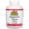 Natural Factors Magnesium Citrate 150 mg 180 viên 3 Natural Factors Magnesium Citrate 150 mg 180 Capsules 068958016535
