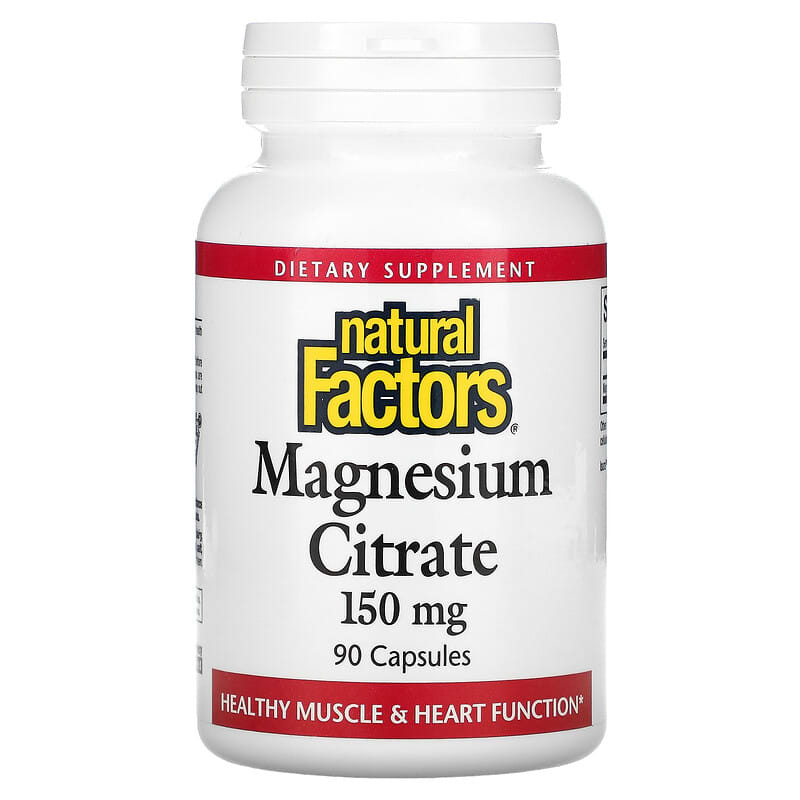 Natural Factors Magnesium Citrate 150 mg 90 viên 1 Natural Factors Magnesium Citrate 150 mg 90 Capsules 068958016528