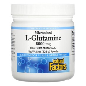 Natural Factors Micronized L-Glutamine Powder 5.000 mg 8 oz (226 g) 068958028040