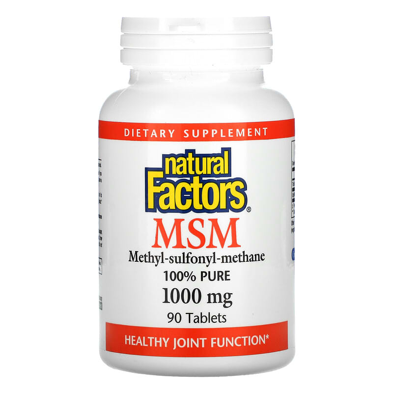 Natural Factors MSM 1.000 mg 90 Tablets 1 Natural Factors MSM 1.000 mg 90 Tablets 068958026909