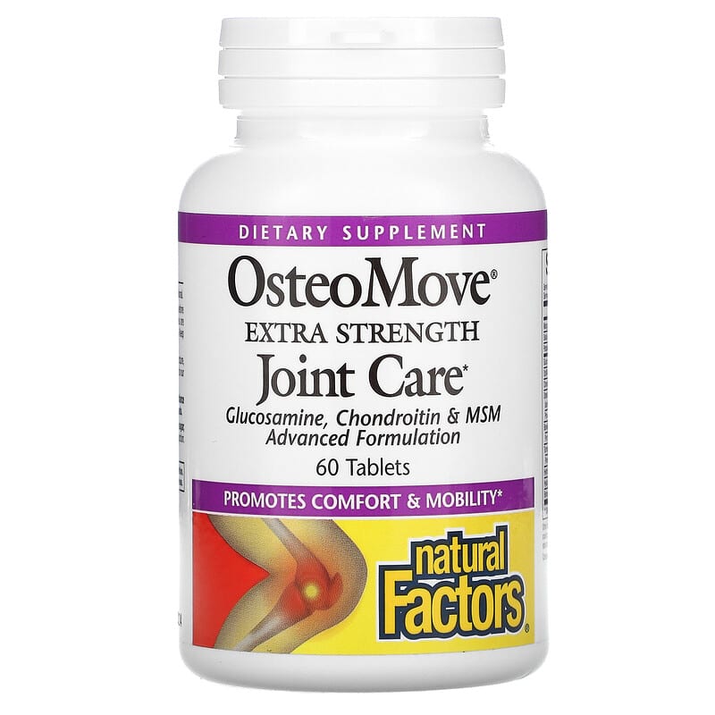 Natural Factors OsteoMove Extra Strength Joint Care 60 Tablets 1 Natural Factors OsteoMove Extra Strength Joint Care 60 Tablets 068958268422