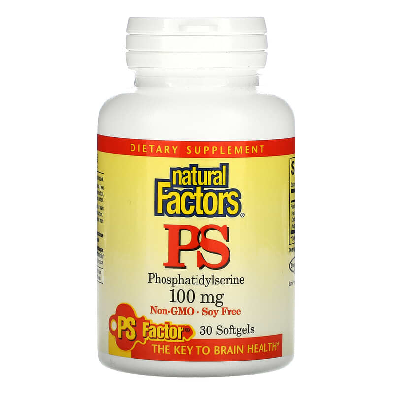 Natural Factors PS Phosphatidylserine 100 mg 30 Softgels 1 Natural Factors PS Phosphatidylserine 100 mg 30 Softgels 068958026152