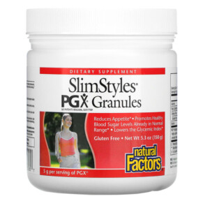 Natural Factors SlimStyles PGX Granules Unflavored 5.3 oz (150 g) 068958035857