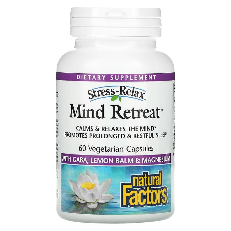 Natural Factors Stress-Relax Mind Retreat 60 viên 1 Natural Factors Stress-Relax Mind Retreat 60 Vegetarian Capsules 068958028415