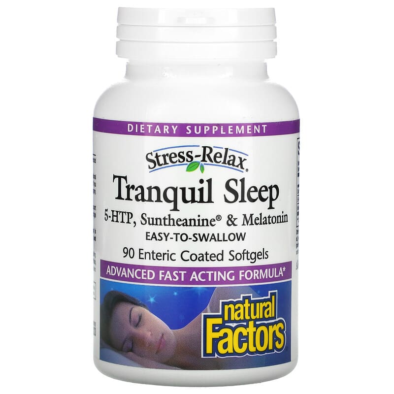 Natural Factors Stress-Relax Tranquil Sleep 90 Enteric Coated Softgels 1 Natural Factors Stress-Relax Tranquil Sleep 90 Enteric Coated Softgels 068958028309