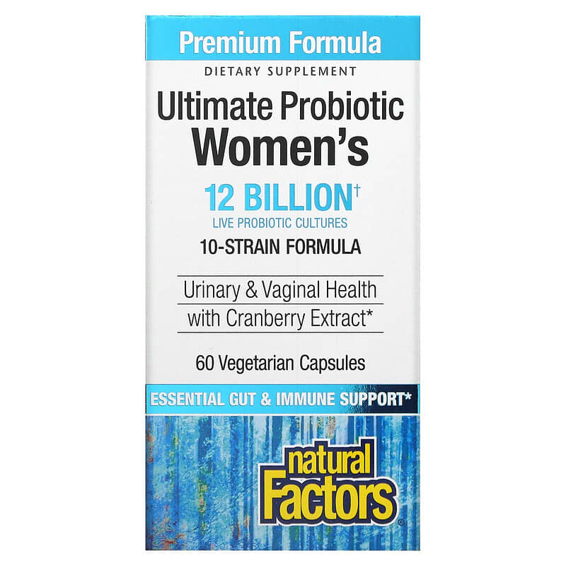 Natural Factors Ultima Probiotic Women's 12 Billion CFU 60 viên 1 Natural Factors Ultimate Probiotic Women's 12 Billion 60 Vegetarian Capsules 068958018492
