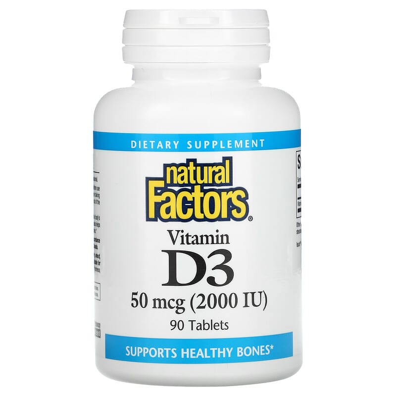 Natural Factors Vitamin D3 50 mcg (2,000 IU) 90 viên 1 Natural Factors Vitamin D3 50 mcg (2.000 IU) 90 Tablets 068958010526