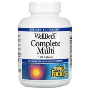 Natural Factors WellBetX Complete Multi 120 Tablets 068958035550